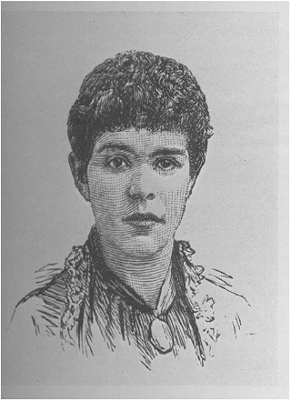 Adelaide Barlett durante el juicio retrato