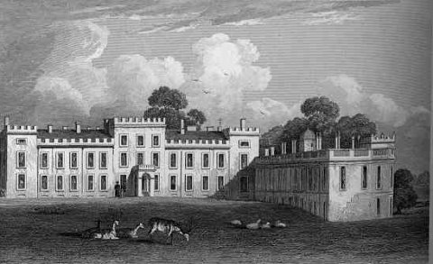 La mansión en 1829. El Duque sólo ocupaba 4 o 5 habitaciones, las demás las tenía abandonadas