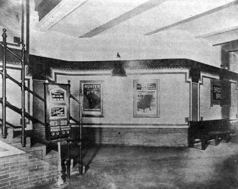 La estación de Brooklyn Bridge (alrededor de 1904) que sustituyó a la de City Hall.