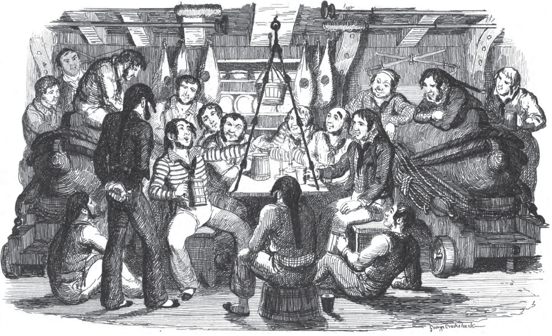 pescadores de shetland reunidos - imagen de marineros en la centuria 18