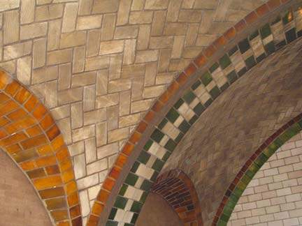  Detalle de los azulejos del arquitecto español Rafael Guastavino