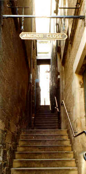 escaleras acceso ciudad subterranea edimburgo