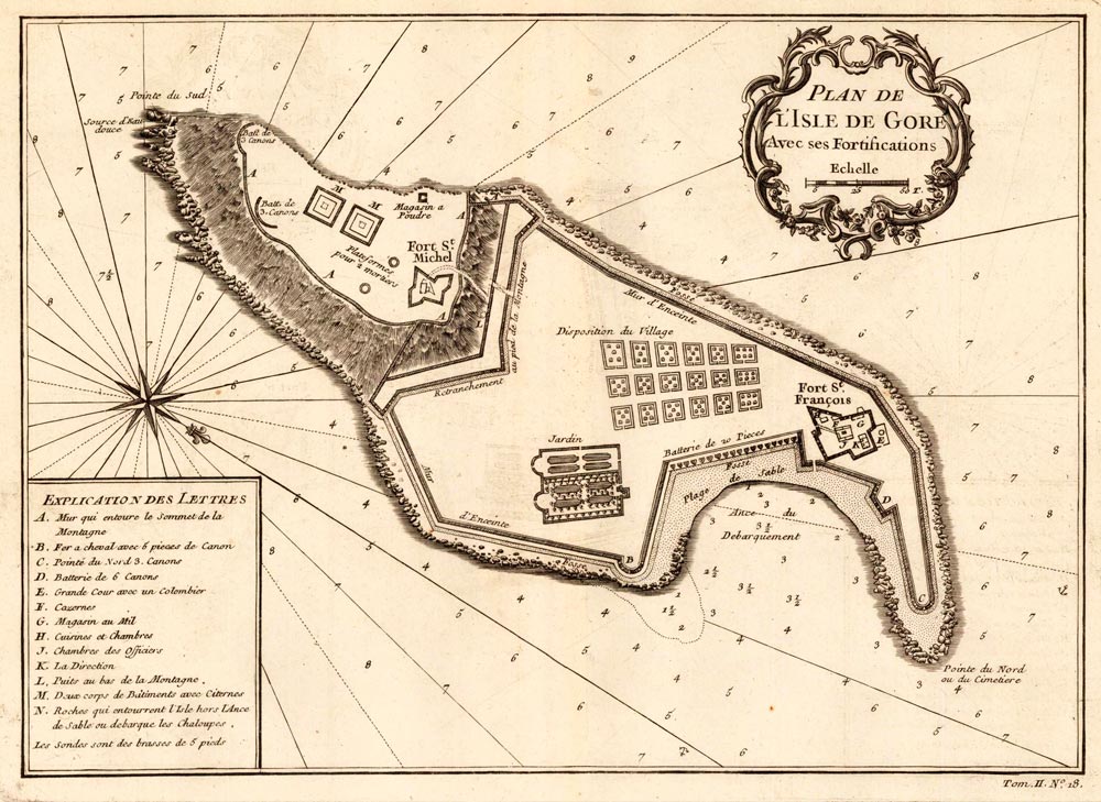 isla de gorée mapa (gorée island map)